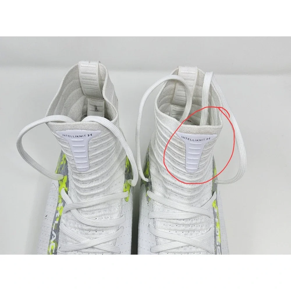 Under Armour Lacrosse Cleats Mens Sz 15 UA Highlight 2 MC White Neon Green Shoes